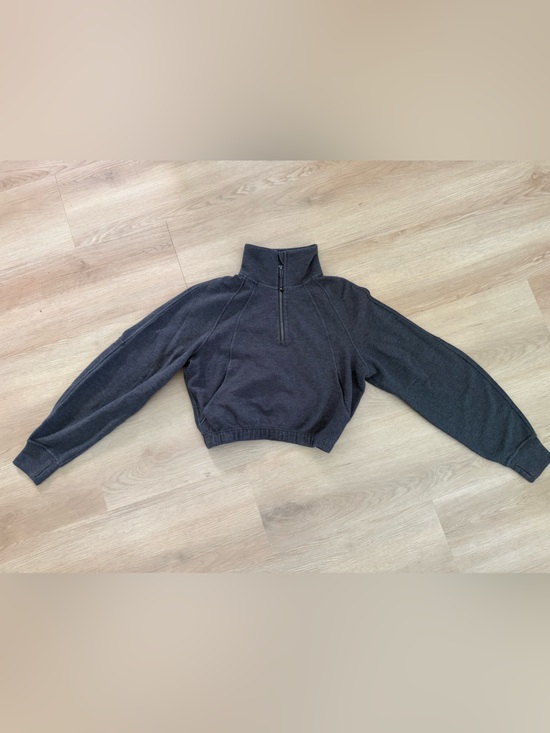lululemon athletica Tops - Lululemon Scuba Cropped Funnel-Neck Half Zip *Waffle size Medium